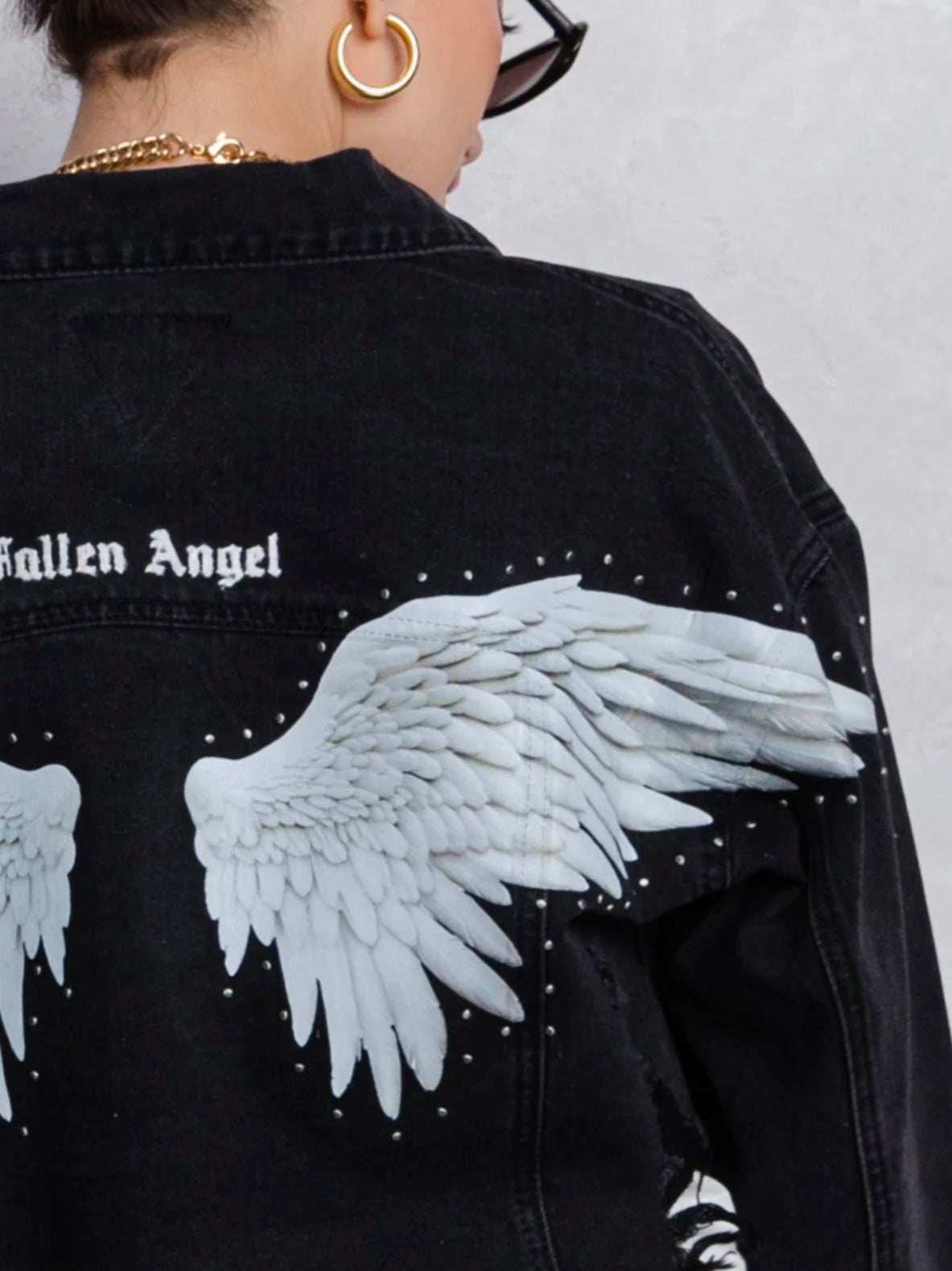 Fallen angel crop denim