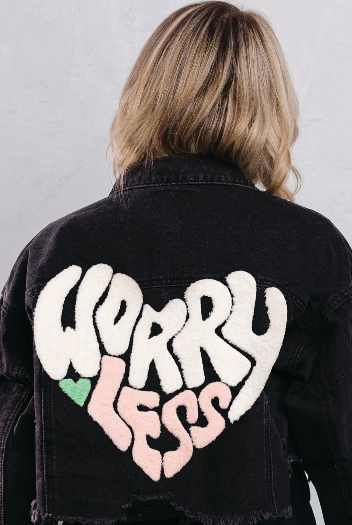 Worry less crop denim